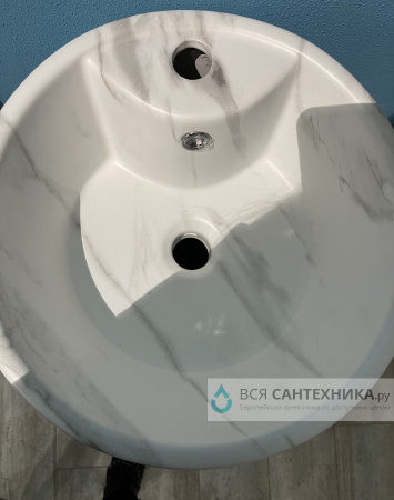 Напольная раковина GID Nb131ws под мрамор, матовая фото