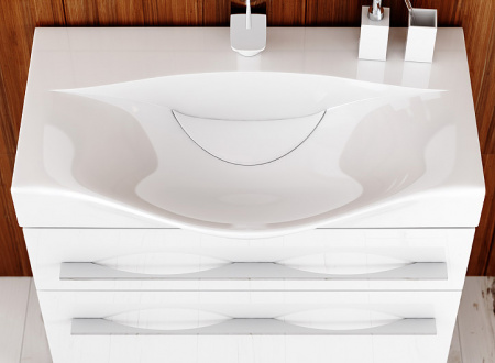 Раковина Aqwella Bergamo 100 Ber.10.04.D фото