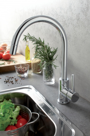 Смеситель для кухни Jacob Delafon Edouard E23308-CP с выдвижным изливом фото