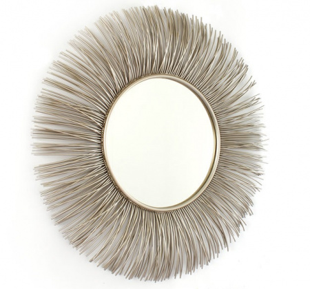 Зеркало в металлической раме солнце Art-zerkalo Sirius MH2159NL 90х90 фото