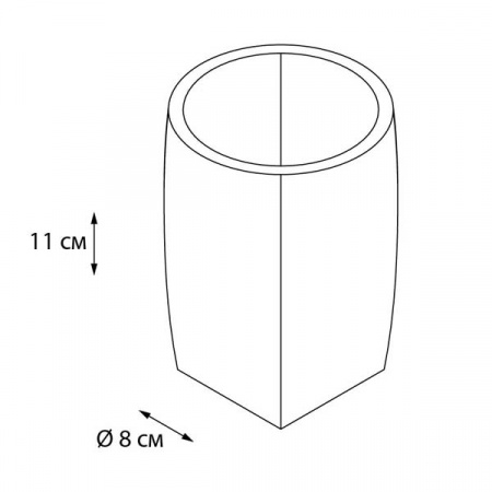 Стакан для зубных щеток Fixsen Balk FX-270-3 фото