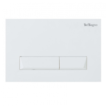 Клавиша смыва Belbagno Marmi BB009-MR-BIANCO белая фото
