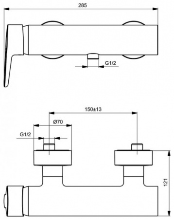 Смеситель для душа Ideal Standard Connect Blue B9924AA фото