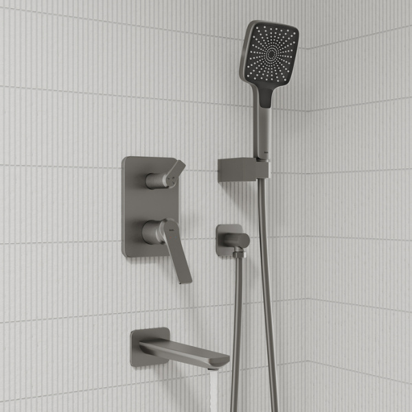 Душевая система скрытого монтажа Iddis Parker PARGM03i68 графит матовый фото