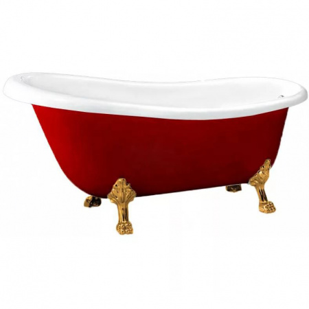 Акриловая ванна BelBagno BB04-ROS-ORO 170х80,5 на ножках фото