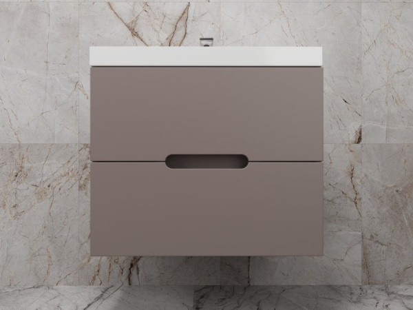 Тумба под раковину Style Line Матис 70 ЛС-00002297 тауп темный фото