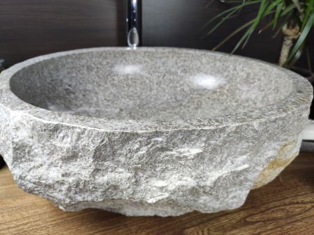 Накладная раковина из оникса Indo Erozy Grey EO-00268 фото