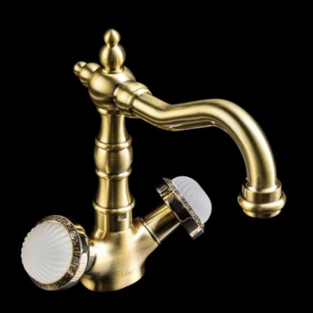 Высокий смеситель для раковины двухвентильный Boheme Satine 312-ST фото