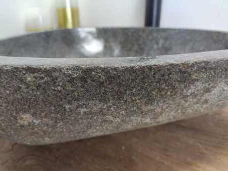 Накладная раковина из речного камня RS0595 (45*42*15) фото