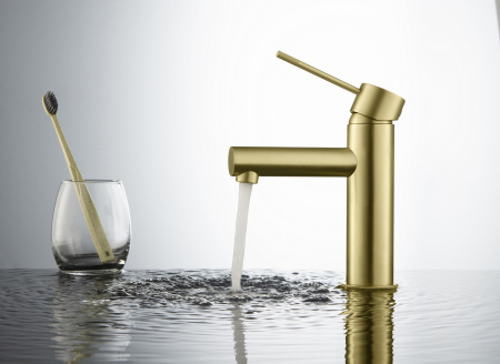 Смеситель для раковины Timo Saona 2361/17F Золото матовое фото