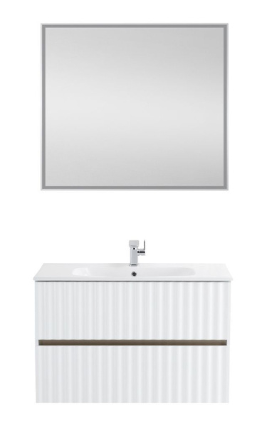 Тумба для ванной Art&Max Elegant AM-ELEGANT-900-2C-SO-BM-LED с подсветкой фото