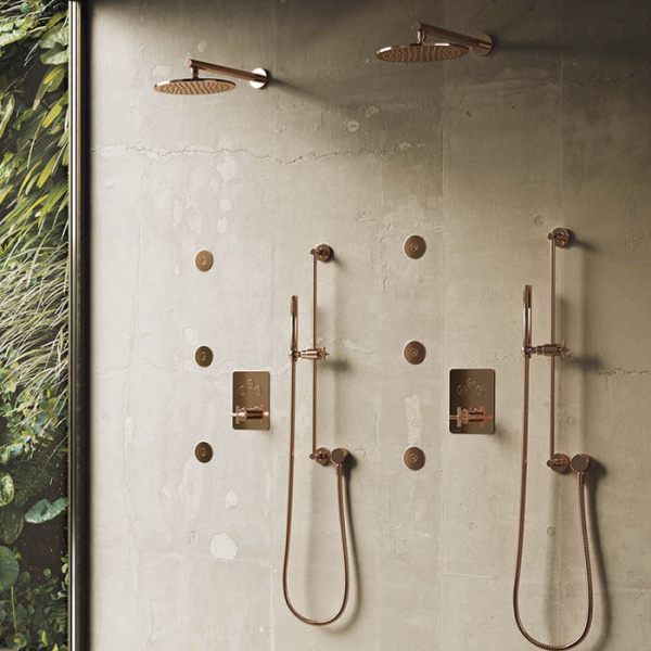 Верхний душ Newform X-STEEL 316 29392X.59.067 Brushed copper bronze фото