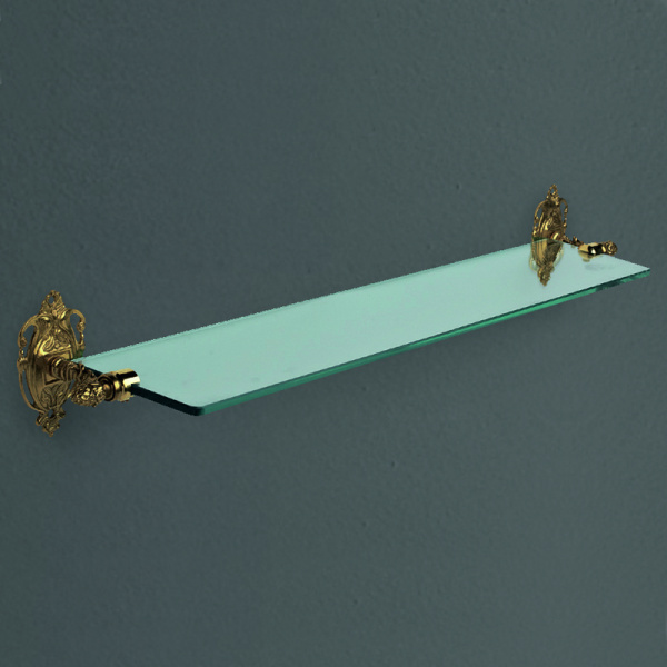 Полка стеклянная Art&Max Impero AM-1729-Do-Ant античное золото фото