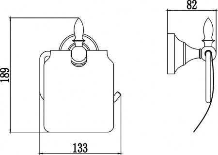 Держатель для туалетной бумаги Savol 68BD S-BD6851 розовое золото фото
