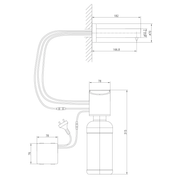 Дозатор для жидкого мыла Lemark Project LM4641CE бесконтактный фото