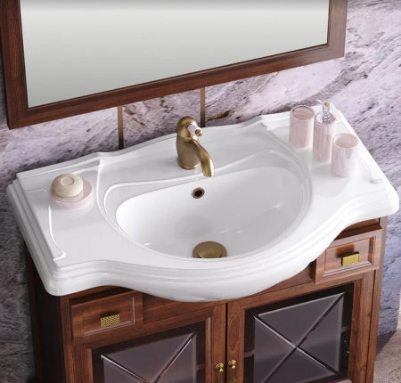 Мебель для ванной Opadiris Борджи 85 светлый орех фото