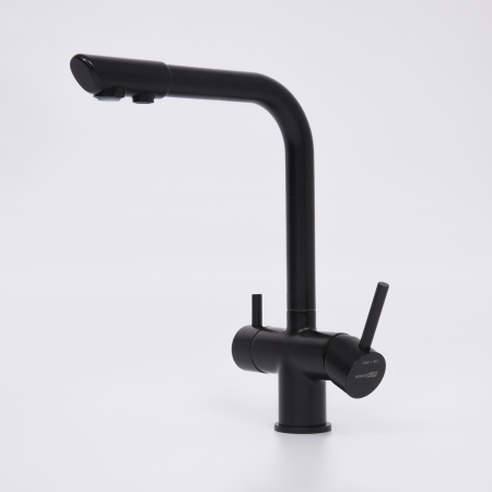 Смеситель для кухни под фильтр WasserKRAFT A8367 черный матовый фото