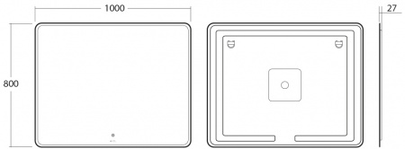 Зеркало OWL 1975 Skansen OWLM200501 100x80 фото