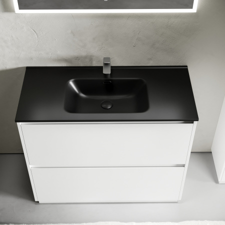 Тумба под раковину Sancos Libra Floor LB100FW белая фото