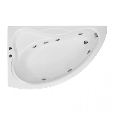 Ванна акриловая с гидромассажем Bas Вектра 150х90 L фото