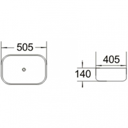 Накладная раковина SantiLine SL-1046 50x40 фото