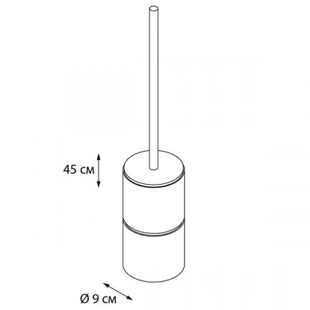 Ершик для туалета Fixsen Nero FX-240-5 фото
