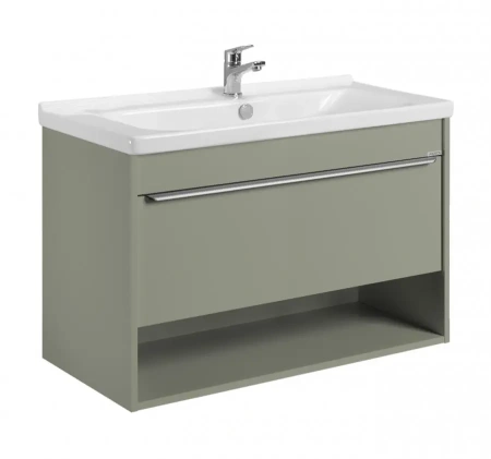 Тумба под раковину Акватон Хоуп 100 1A287401HP9D0 хаки фото