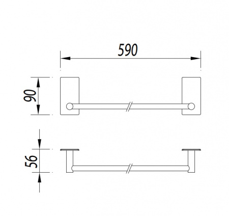 Полотенцедержатель Omnires Strong ST30216CR фото
