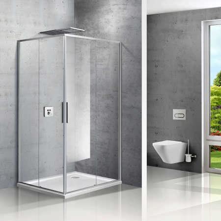 Душевой уголок Vincea Slim VSS-2SL8010CL-R 100x80 фото