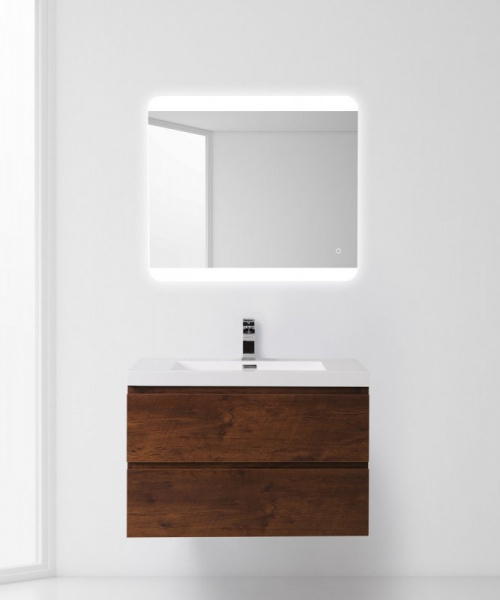 Тумба под раковину BelBagno Luce LUCE-800-2C-SO-PL Polissandro фото