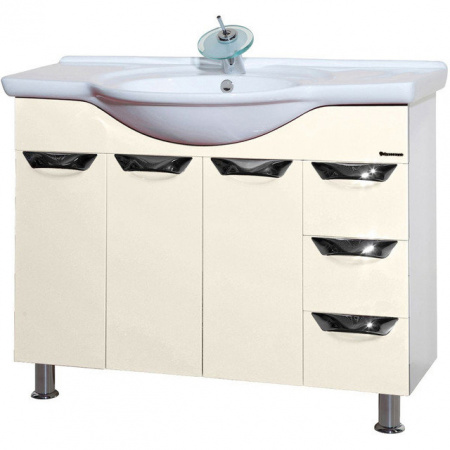 Тумба под раковину Bellezza Белла-105 Люкс бежевая фото