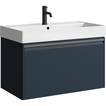 Тумба под раковину Aqwella Pure 81 PUR0108GRM серая фото