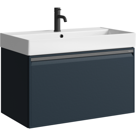 Тумба под раковину Aqwella Pure 81 PUR0108GRM серая фото