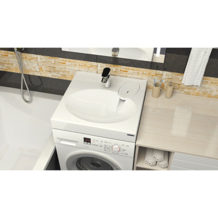 Раковина над стиральной машиной Paulmark Mond PM720431 60х55 фото