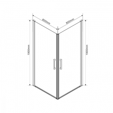 Душевой уголок Vincea Orta VSS-1O8080CL фото