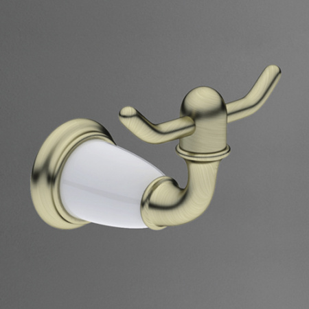 Крючок для ванной двойной Art&Max Bianchi AM-E-2601-Br бронза фото