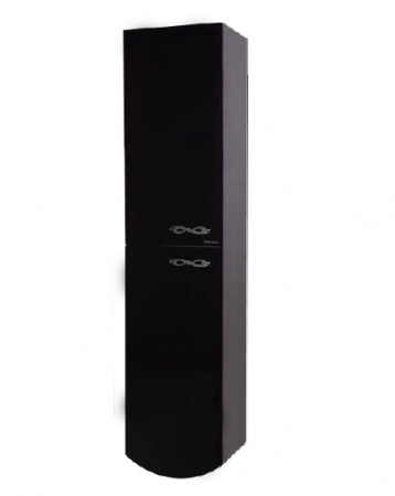 Шкаф-пенал Bellezza Версаль-40 черный фото