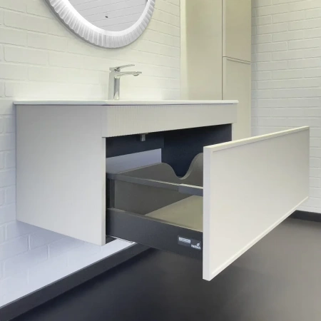 Тумба с раковиной Comfortу Мадрид 00-00017880CF серый шелк фото