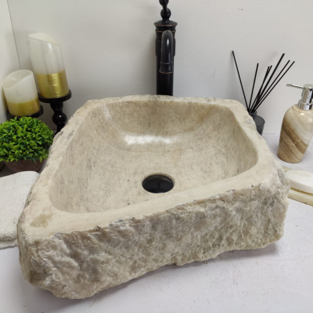 Накладная раковина из оникса Erozy BL EO-00756 (48*41*15см) фото