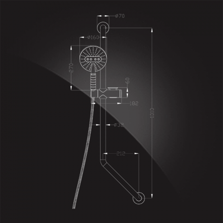 Душевой гарнитур Elghansa Shower Rail SB-325 фото