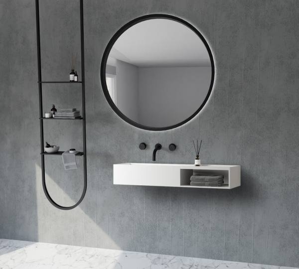 Раковина подвесная Abber Stein AS2649-1.2 120x40 белая матовая фото