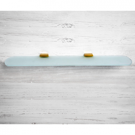 Полка стеклянная WasserKRAFT Sauer K-7924 глянцевое золото фото