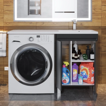 Тумба под стиральную машину Uperwood Magenta 5930205167 черная фото