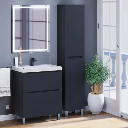 Тумба под раковину напольная Uperwood Tanos 70 291120332 черная матовая фото