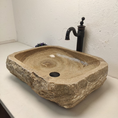 Накладная раковина из оникса Erozy Sunset EO-01225 (55*43*15) фото