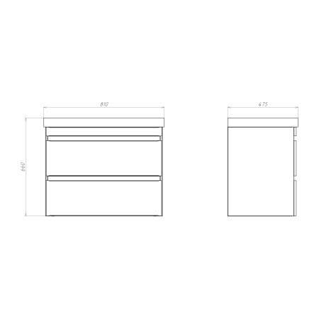 Тумба с раковиной Comforty Валдай 80П2 00-00019071 белая матовая фото