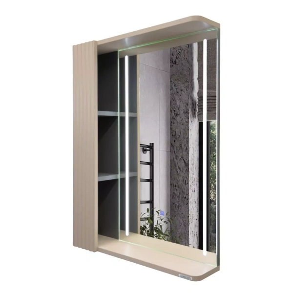 Зеркало-шкаф с подсветкой Comforty Ангара-60 00-00020689 дуб латте фото