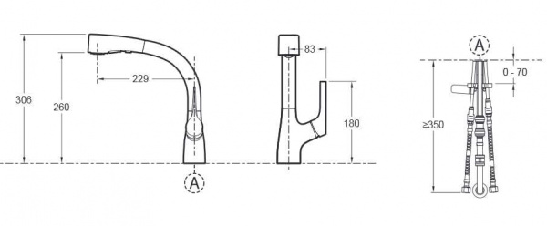 Смеситель для кухни Jacob Delafon Elate E13963-CP фото