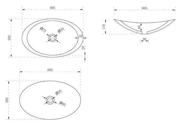 Накладная раковина Abber Kristall AT2808Emerald 60x38 зеленая фото