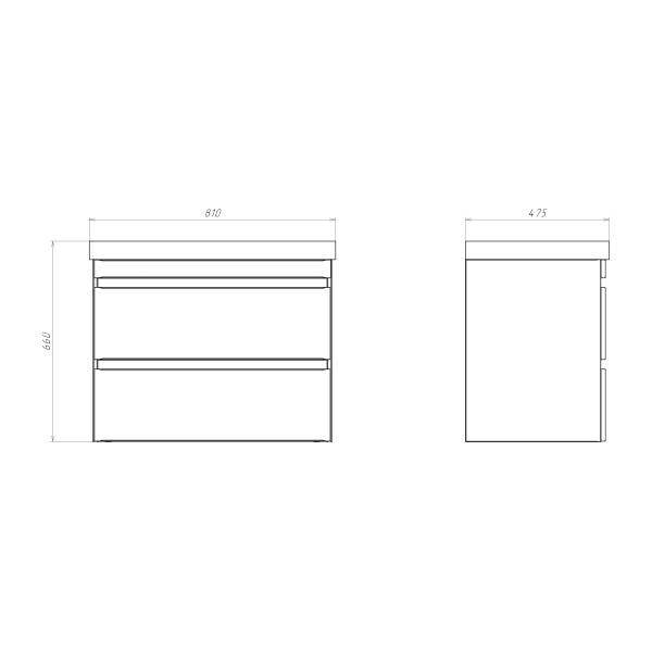 Тумба с раковиной Comforty Валдай 80П2 00-00019071 белая матовая фото